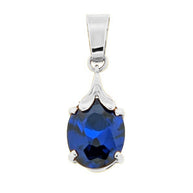 Anhänger mit Saphir aus Gold