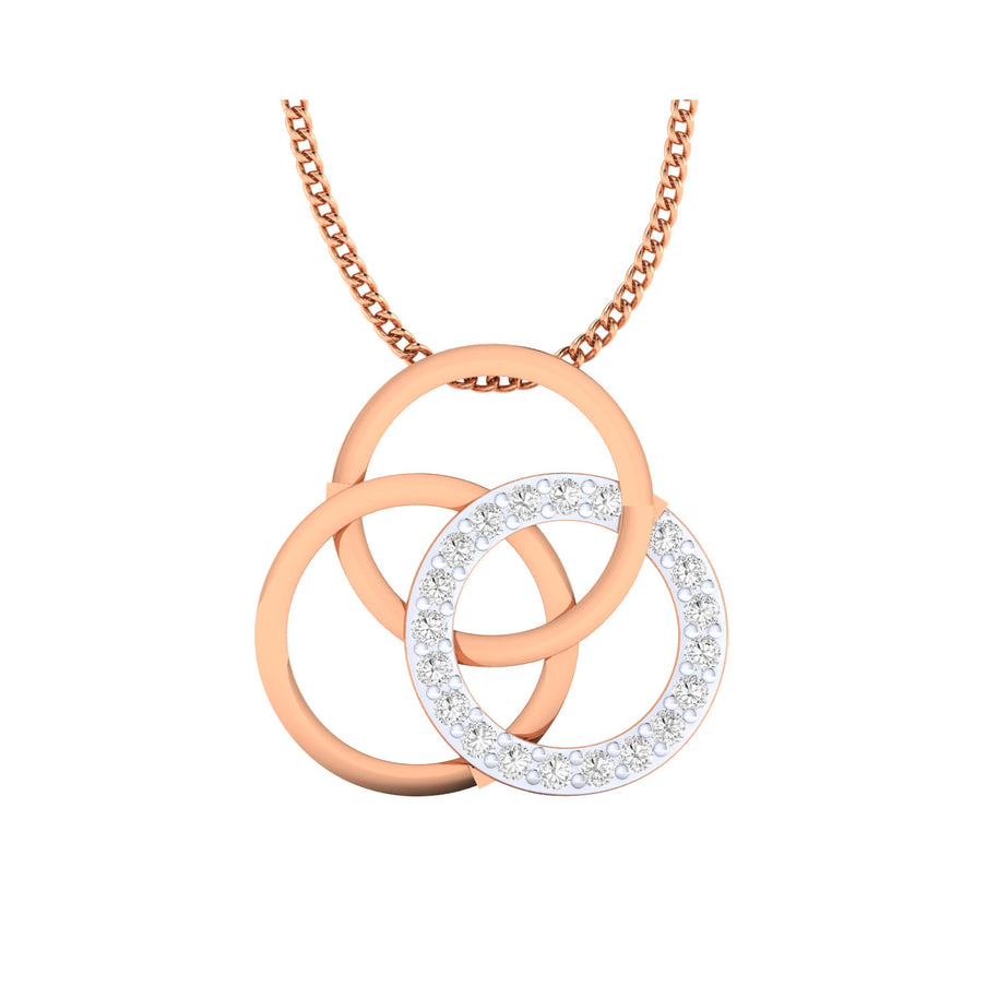 Gold Pendant with Diamonds – Custom Made