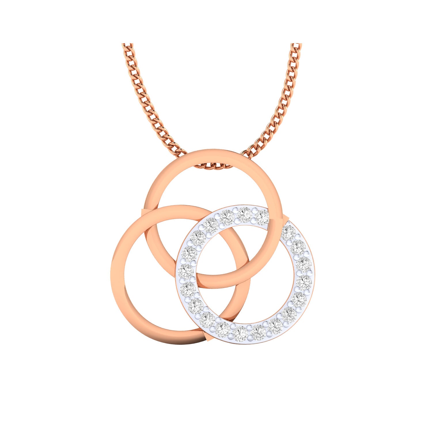 Gold Pendant with Diamonds – Custom Made