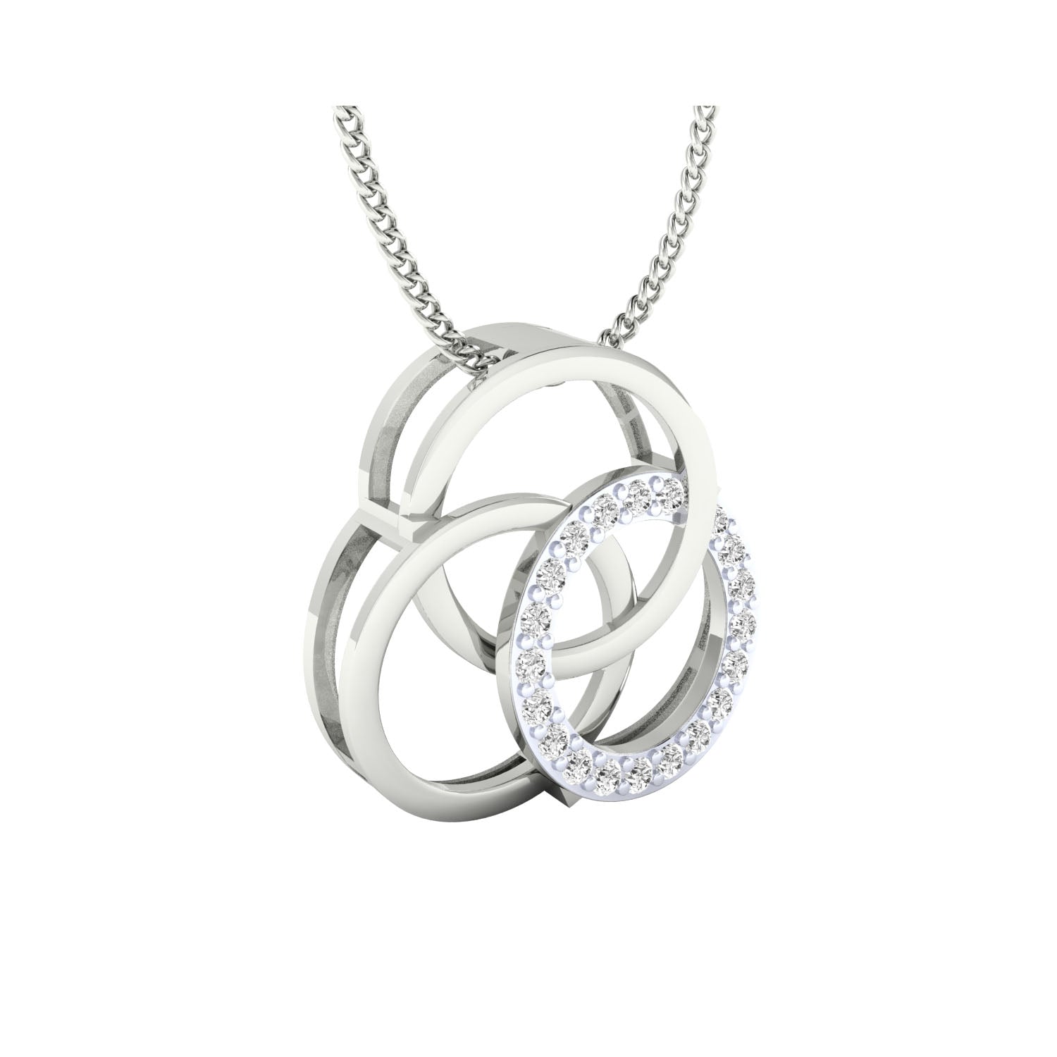Gold Pendant with Diamonds – Custom Made