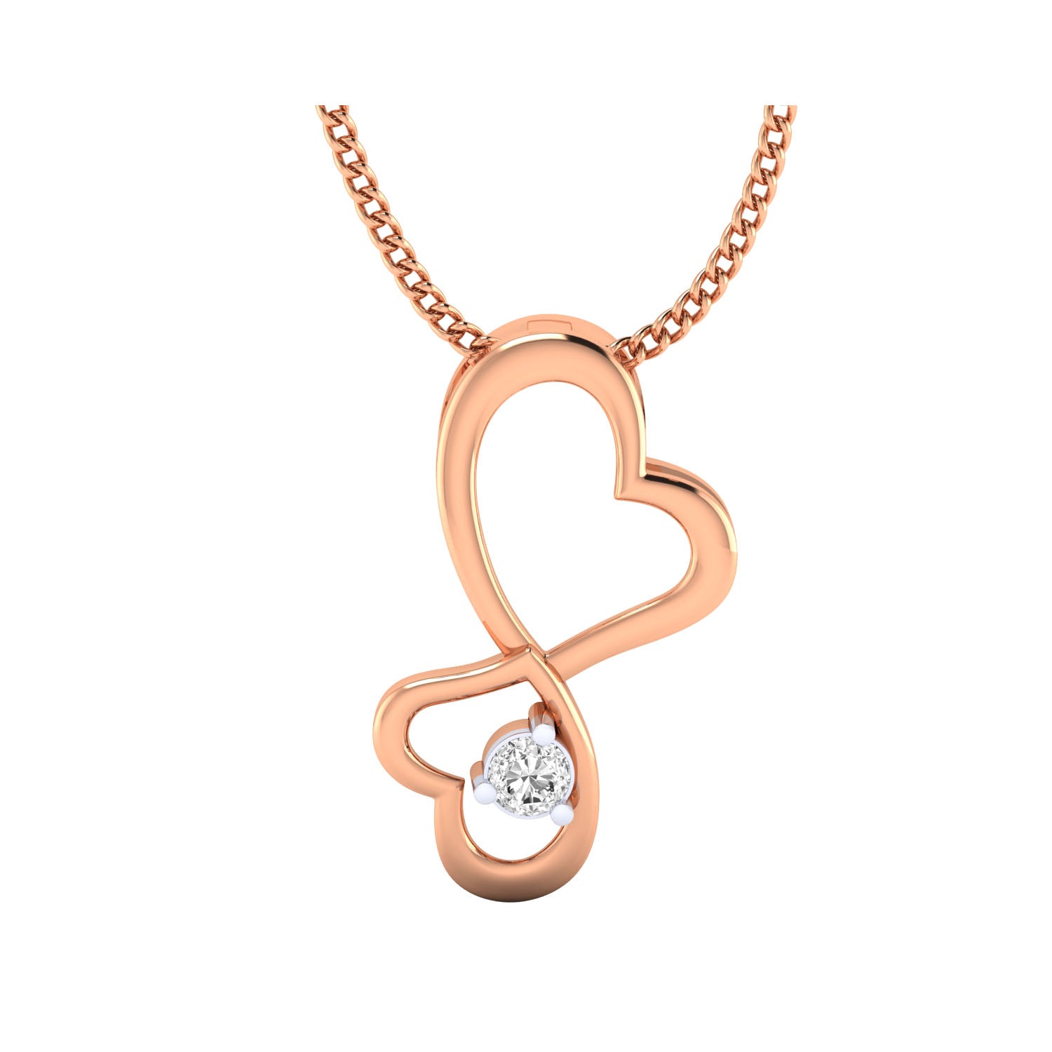 Gold Pendant with Diamonds – Custom Made