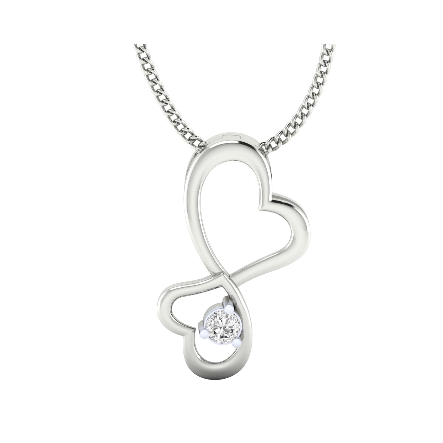 Gold Pendant with Diamonds – Custom Made