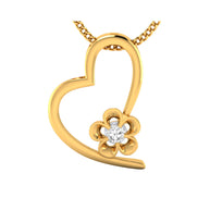 Custom-Made Gold Pendant with Diamonds