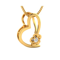 Custom-Made Gold Pendant with Diamonds