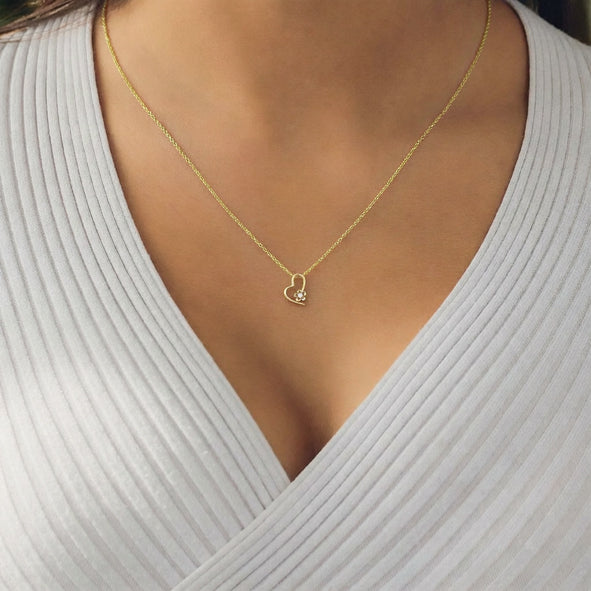 Custom-Made Gold Pendant with Diamonds