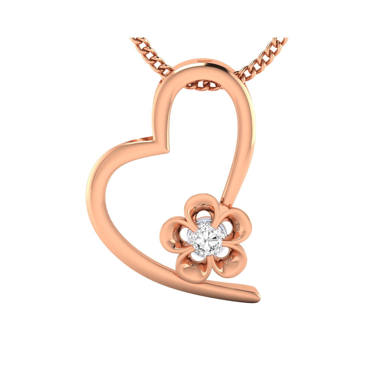 Custom-Made Gold Pendant with Diamonds
