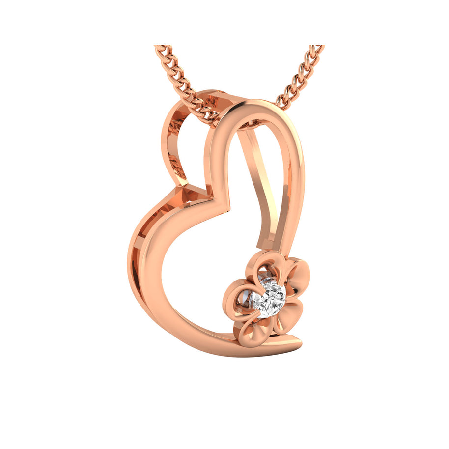 Custom-Made Gold Pendant with Diamonds