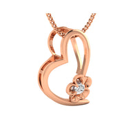 Custom-Made Gold Pendant with Diamonds
