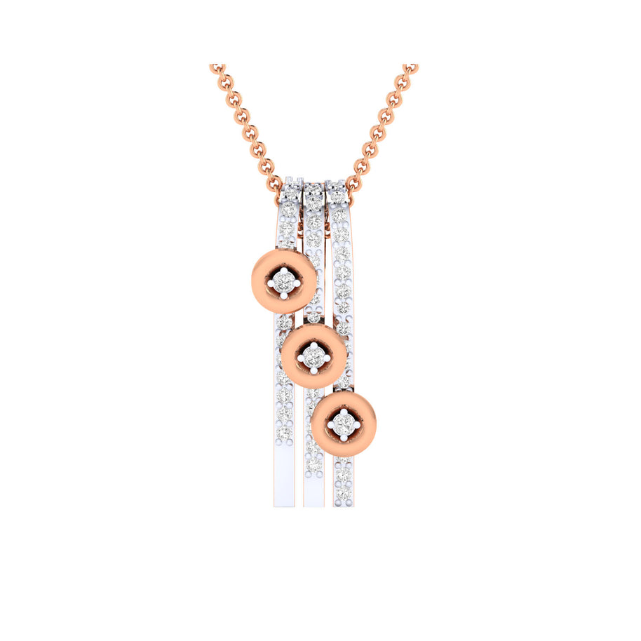 Gold Pendant with Diamonds – Custom Made