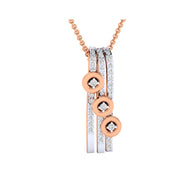 Gold Pendant with Diamonds – Custom Made
