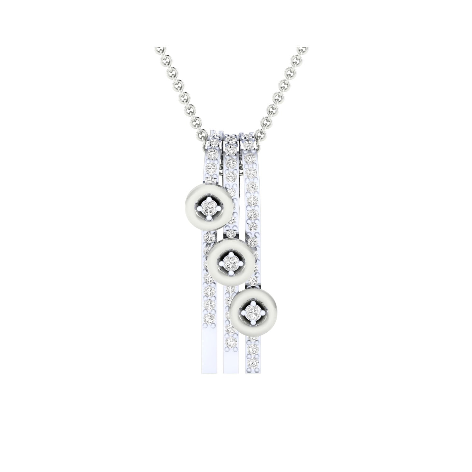 Gold Pendant with Diamonds – Custom Made