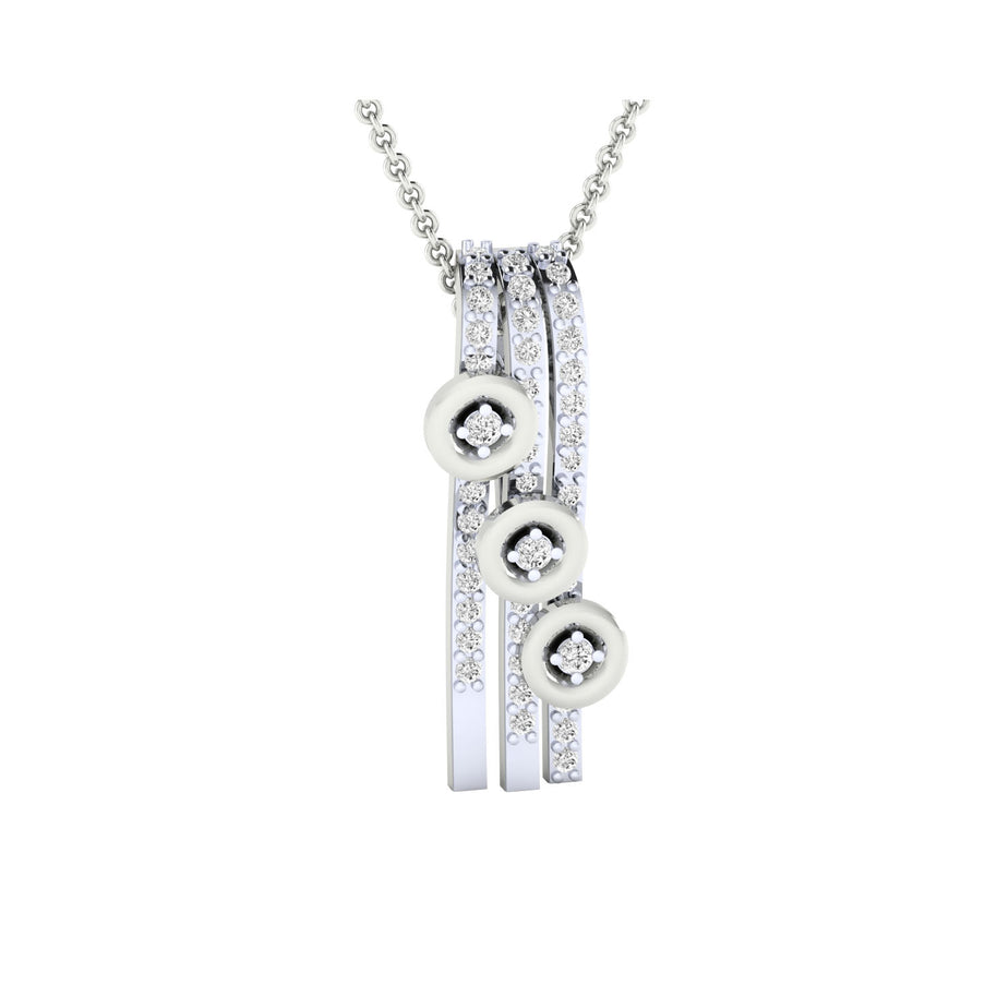 Gold Pendant with Diamonds – Custom Made