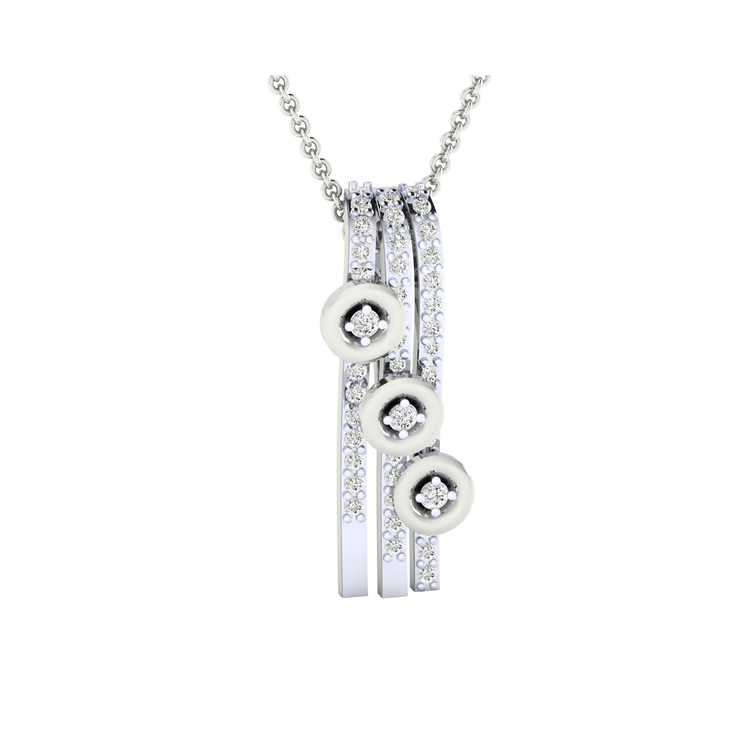 Gold Pendant with Diamonds – Custom Made