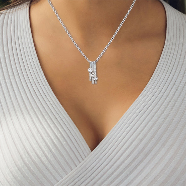 Gold Pendant with Diamonds – Custom Made