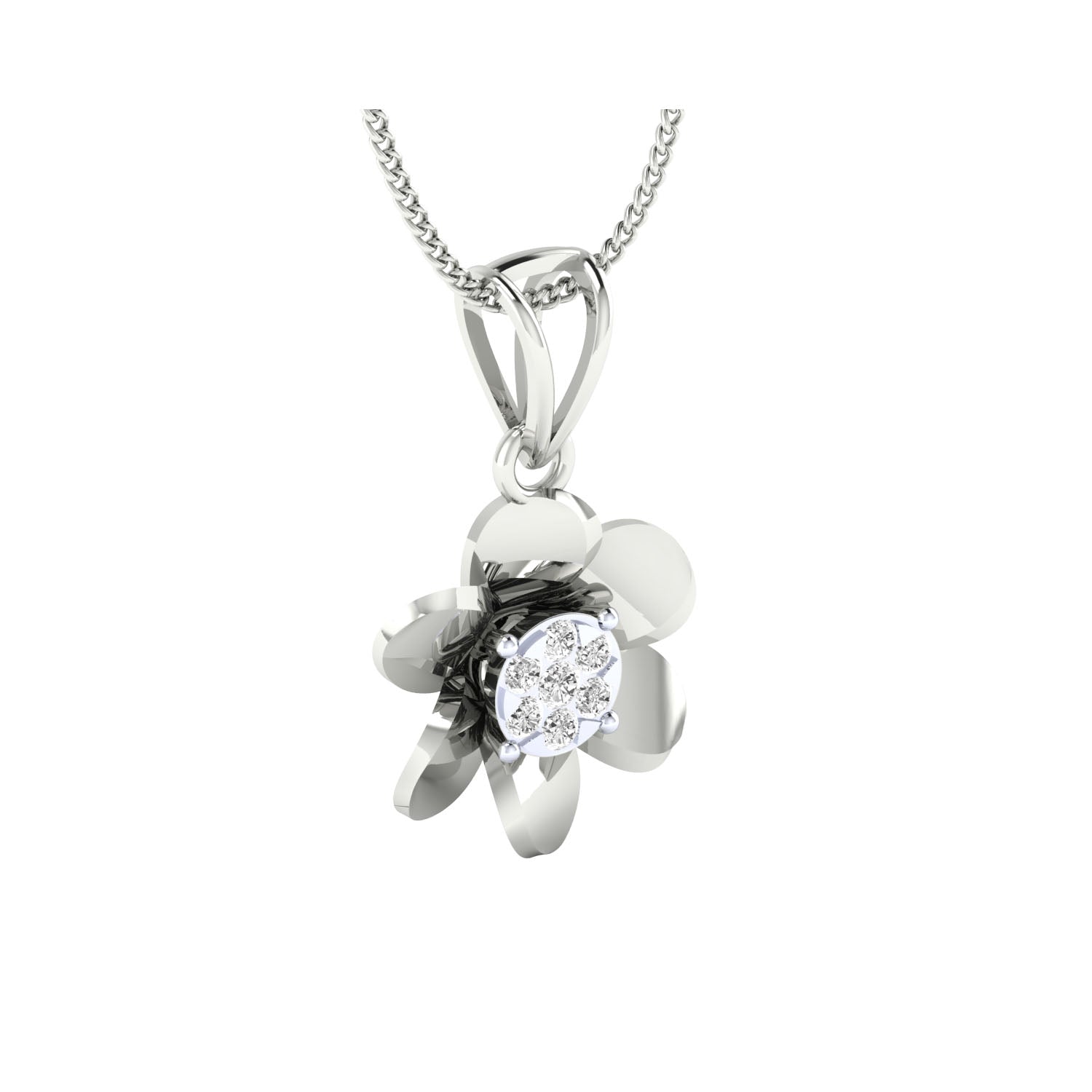 Gold Pendant with Diamonds – Custom Made