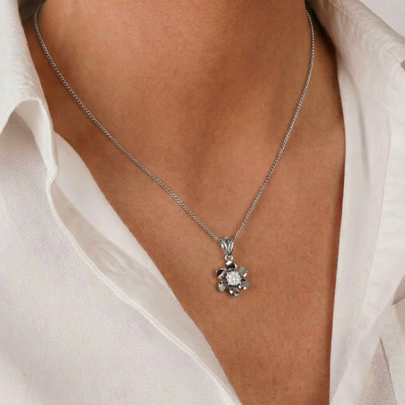 Gold Pendant with Diamonds – Custom Made