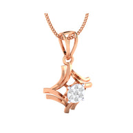 Gold Pendant with Diamonds – Custom Made