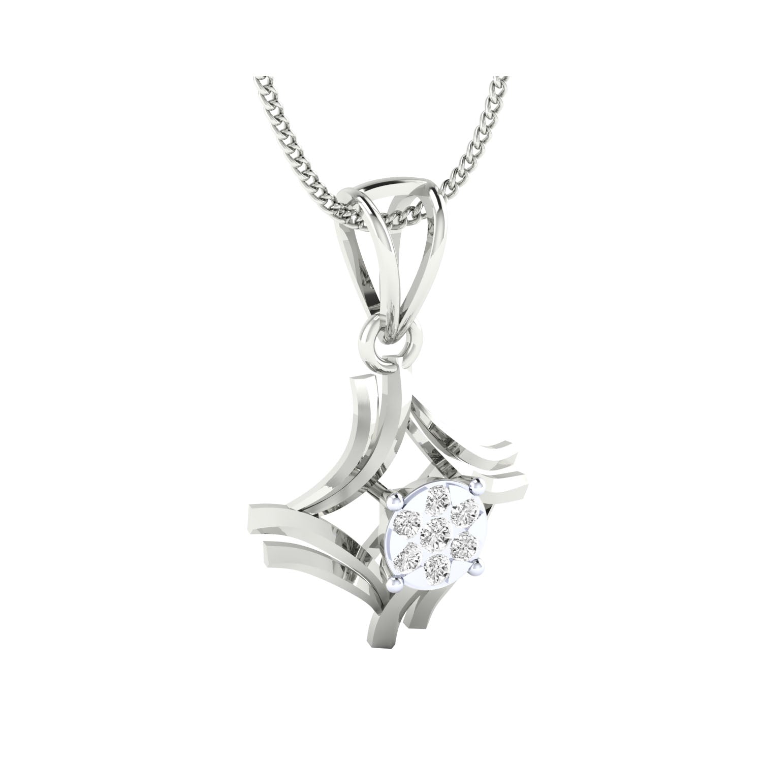 Gold Pendant with Diamonds – Custom Made