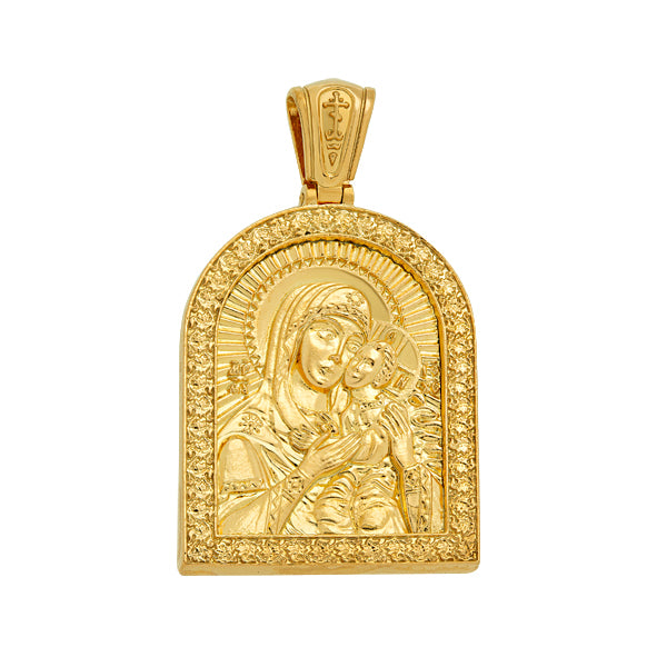 Anhänger Russische Ikone aus Gold