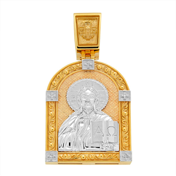 Goldenes Ikonen-Medaillon „Wladimirer Gottesmutter“
