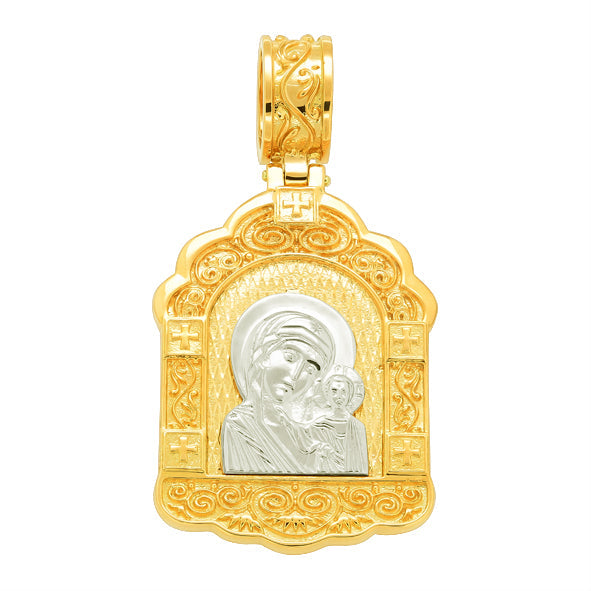 Anhänger Russische Ikone aus Gold