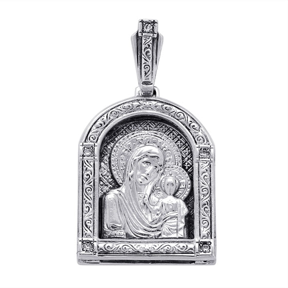 Икона Серебряная, Божией Матери Казанская