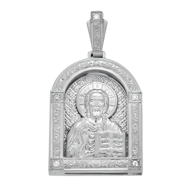 Russische Ikone Ikone Jesus Chrestos Silber 925