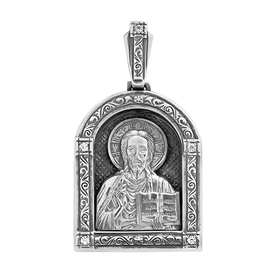 Ладанка,Икона из Серебра 925, Иисус Христос