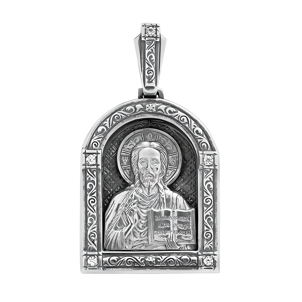 Ладанка,Икона из Серебра 925, Иисус Христос