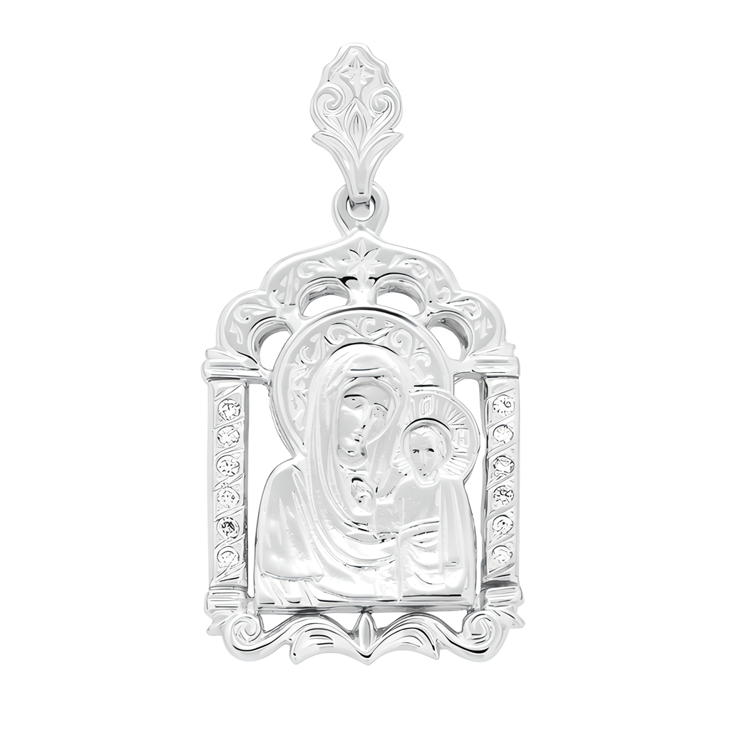 Икона Серебряная, Божией Матери Казанская