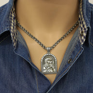 Russische Ikone Silber 925
