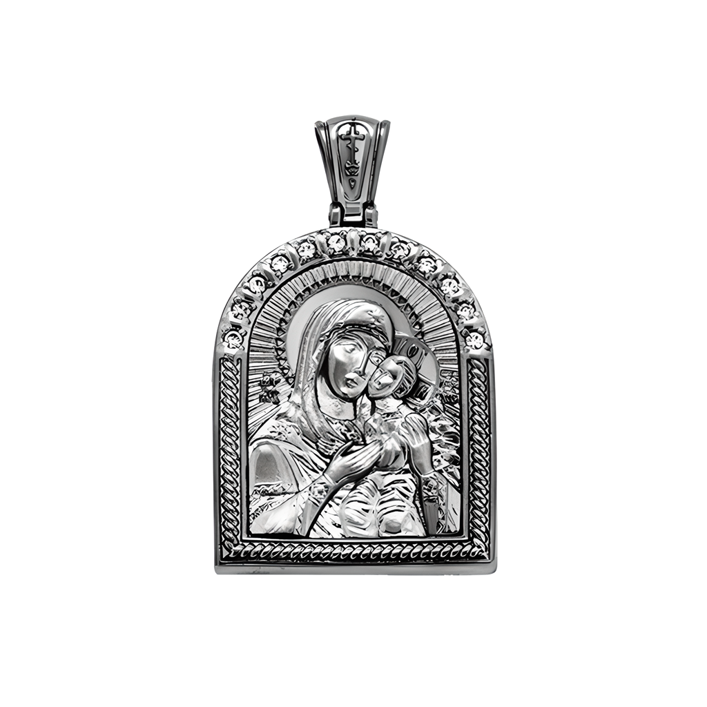 Икона Серебряная, Божией Матери Казанская