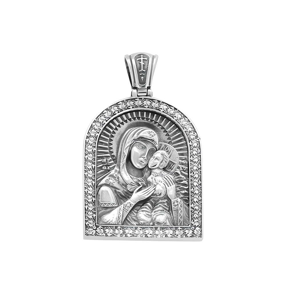 Икона Серебряная, Божией Матери Казанская
