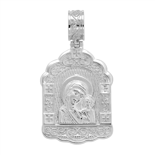 Икона Серебряная, Божией Матери Казанская