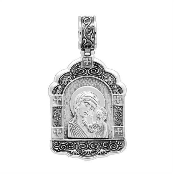 Икона Серебряная, Божией Матери Казанская