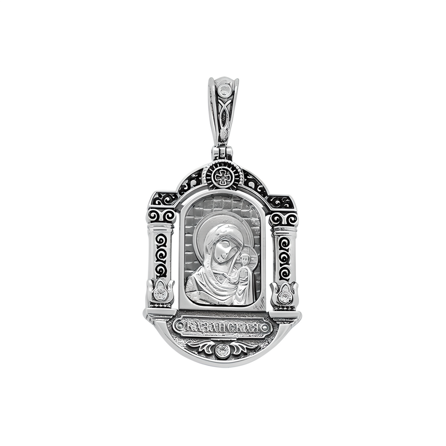 Икона Серебряная, Божией Матери Казанская