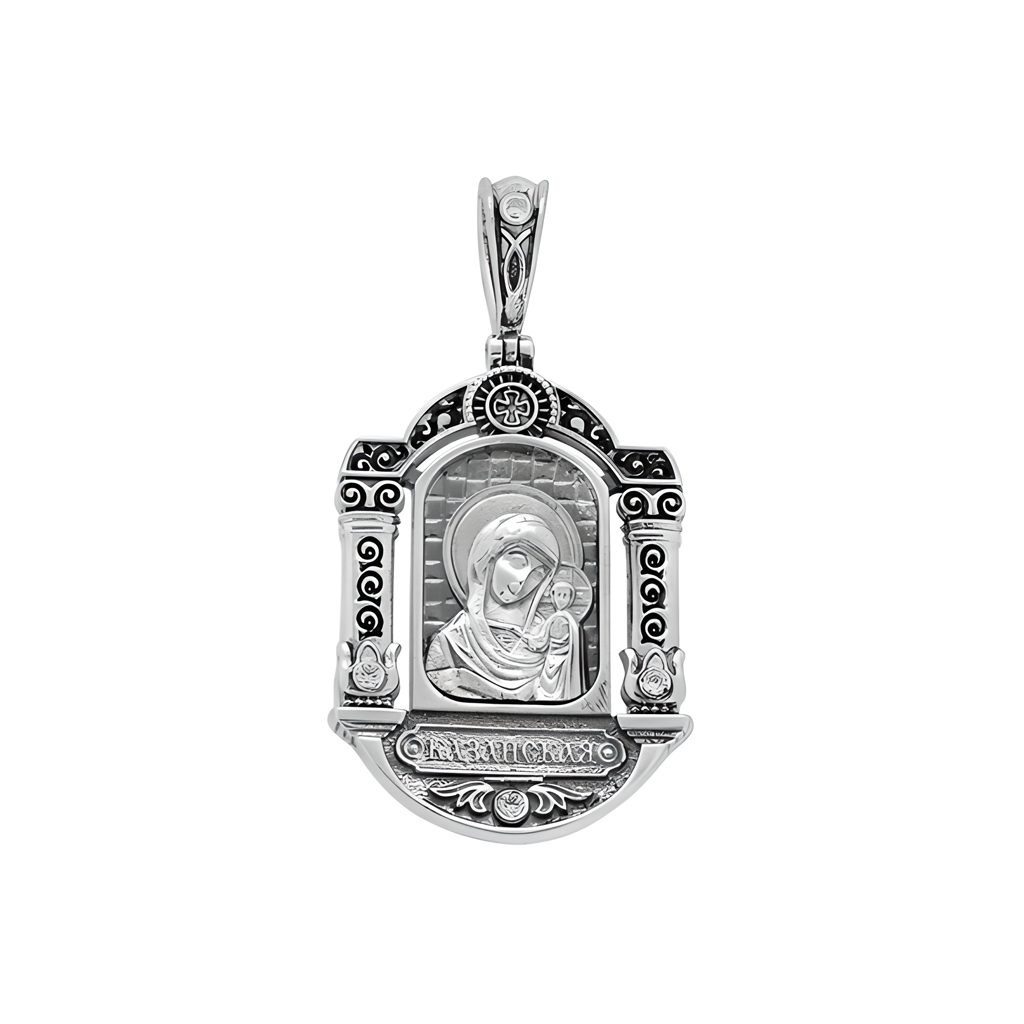 Икона Серебряная, Божией Матери Казанская