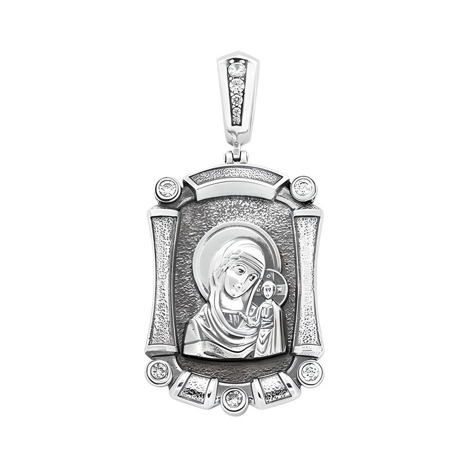 Икона Серебряная, Божией Матери Казанская