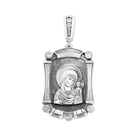 Икона Серебряная, Божией Матери Казанская