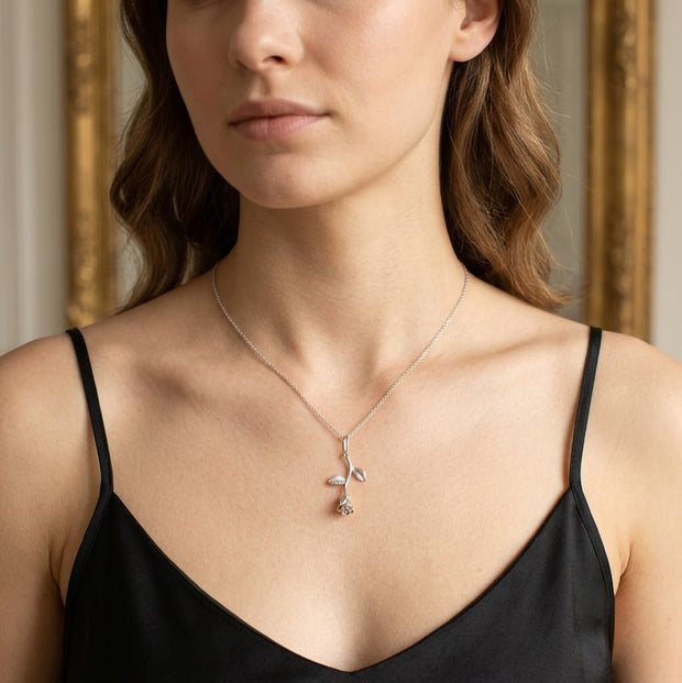 "Rose" pendant made of 925 sterling silver