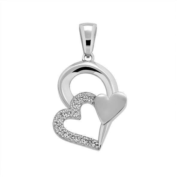 Anhänger in Silber mit Zirkonia