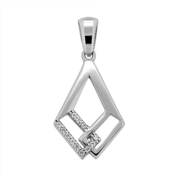 Anhänger in Silber mit Zirkonia