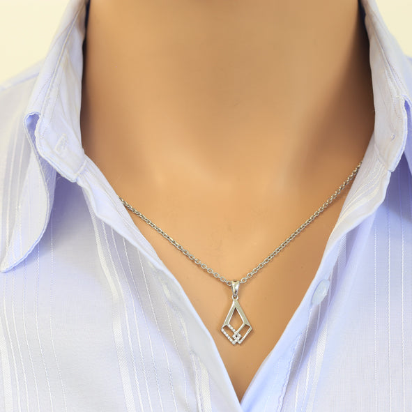 Anhänger in Silber mit Zirkonia