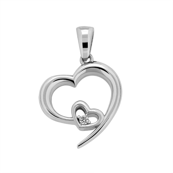 Anhänger in Silber mit Zirkonia