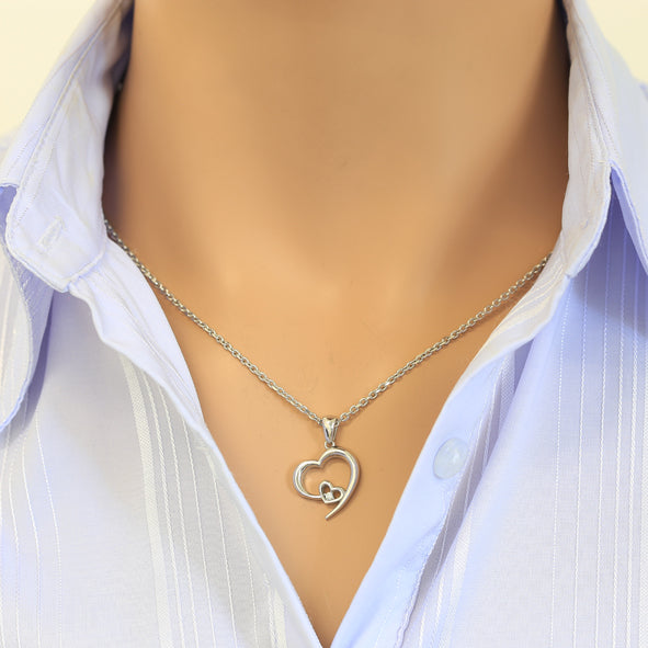 Anhänger in Silber mit Zirkonia