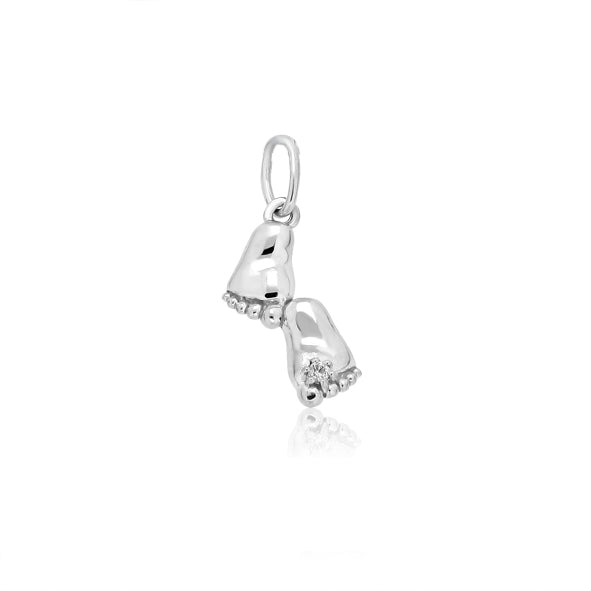 Anhänger Babyfuß aus Silber
