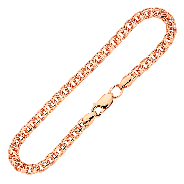 Браслет "Гарибальди" -массивный- из красного золота 585 пробы