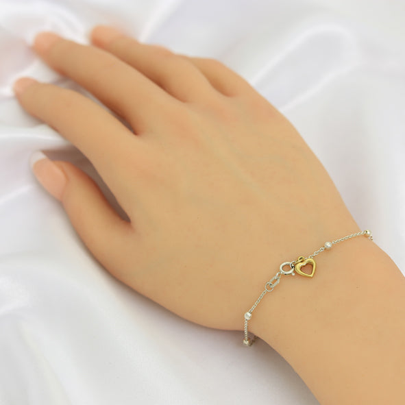 Armband mit Anhänger Herz