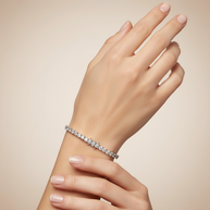 Tennisarmband mit Zirkonia aus Silber 925