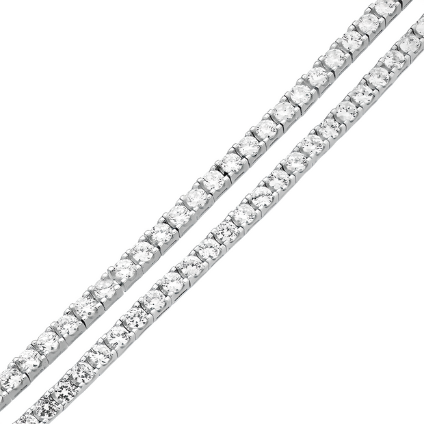 925 Sterling Silver Tennis Bracelet with Cubic Zirconia